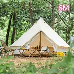10 – 12 People Outdoor Luxury Glamping Bell Tents for Boutique Camping and Occasional Family Camping Trips