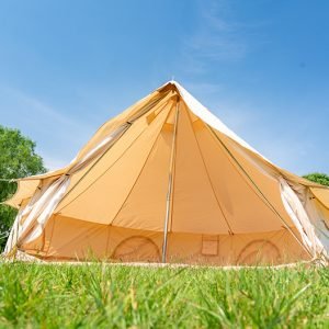 5 – 8 People Outdoor Luxury Glamping Bell Tents for Boutique Camping and Occasional Family Camping Trips