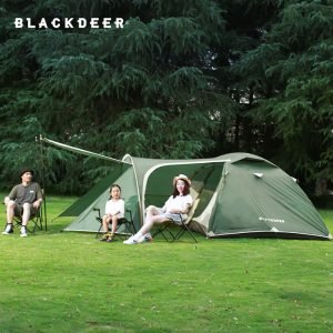 Blackdeer Expedition Camping Tent One Bedroom & One Living Room For 3-4 people 210D Oxford PU3000 mm Hiking Trekking Tent