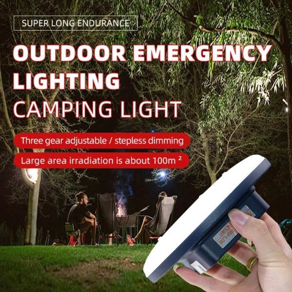 High Power Rechargeable Portable LED Magnet Flashlight, Double Light Sour for Camping Fishing Outdoor Work Light Repair Lighting 1