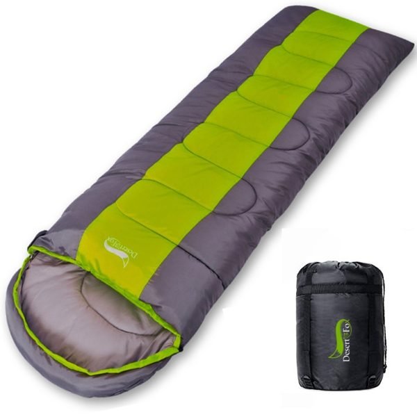Desert&Fox Camping Sleeping Bag, Lightweight 4 Season Warm & Cold Envelope Backpacking Sleeping Bag for Outdoor Traveling Hiking 2